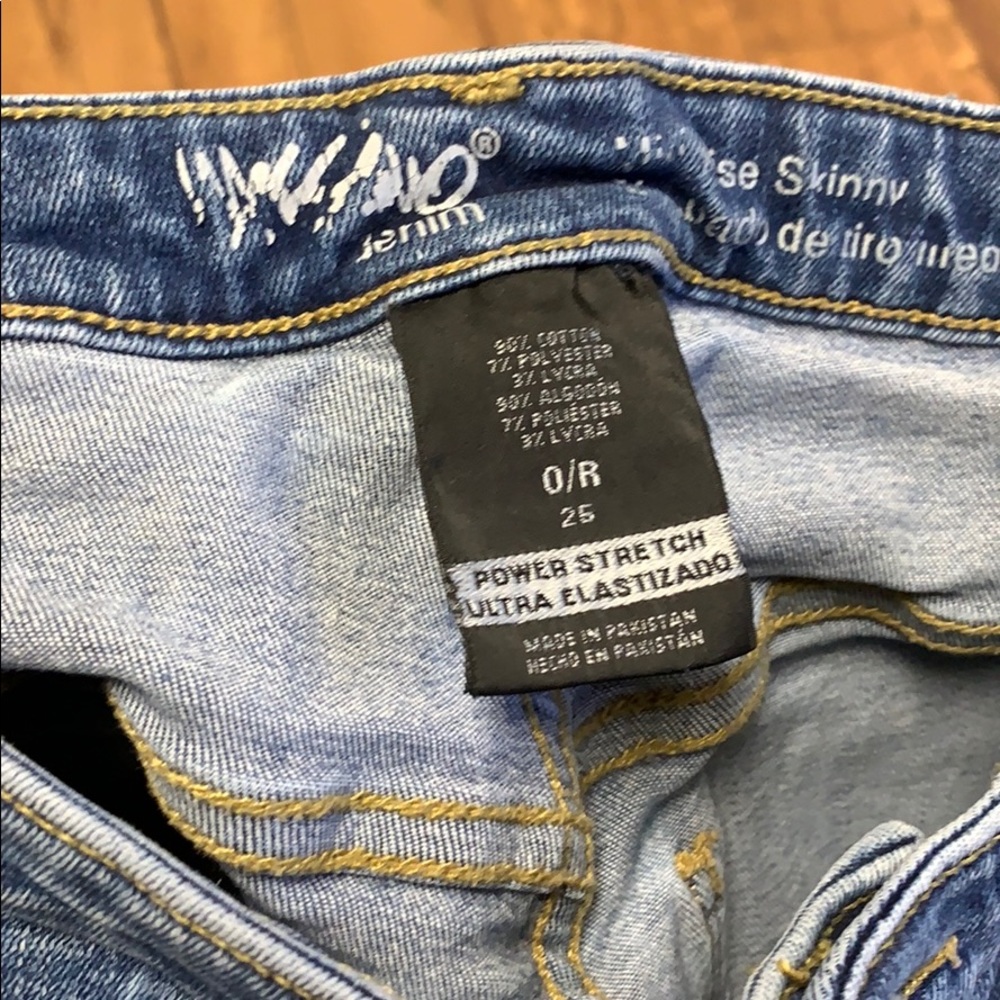 Mossimo mid rise skinny jeans size 0R - Picture 7 of 8